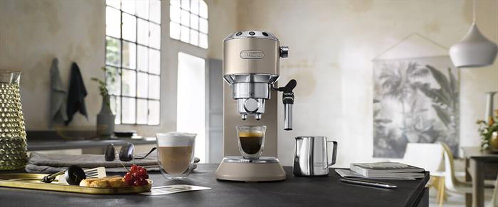 "DE LONGHI - DEDICA METALLICS EC785.BG MACCHINA DA CAFFÈ-Beige"