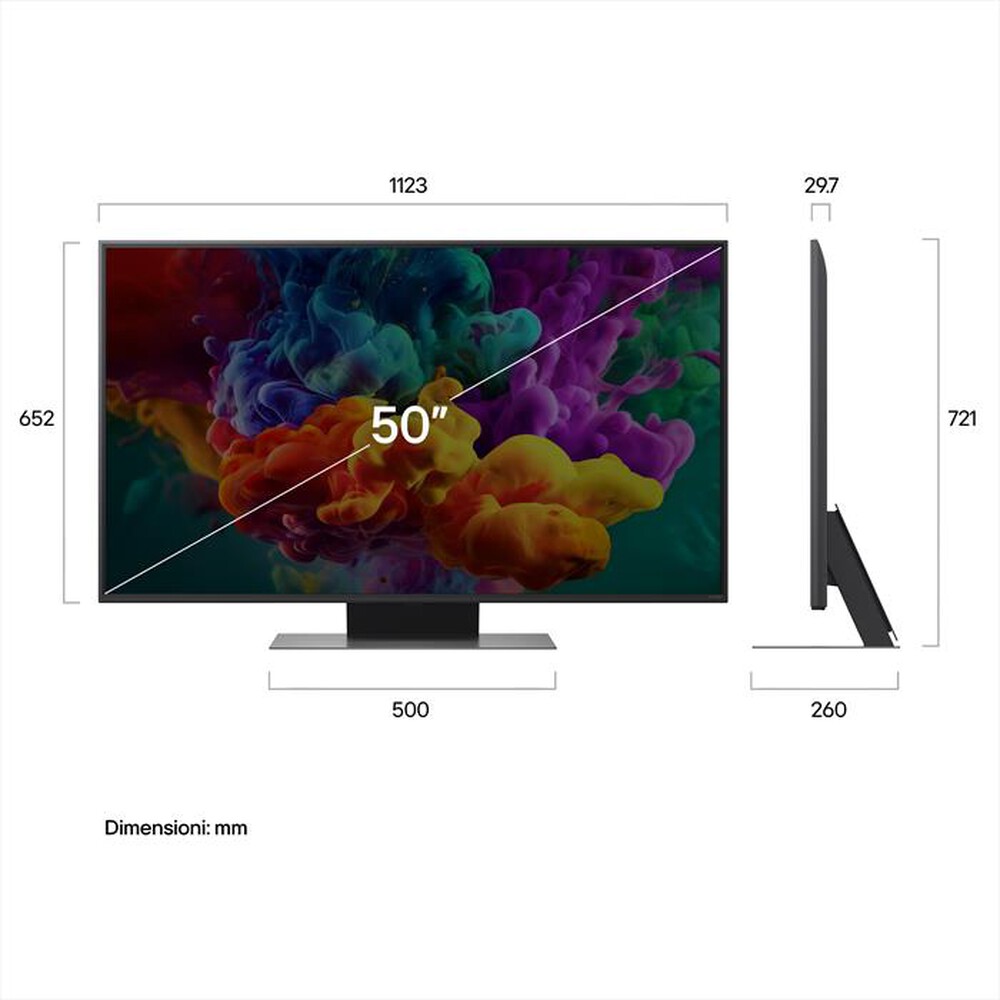 Immagine del prodotto LG - Smart TV QNED  EVO AI MINILED 4K 50" 50QNED86B6B-Charcoal Black