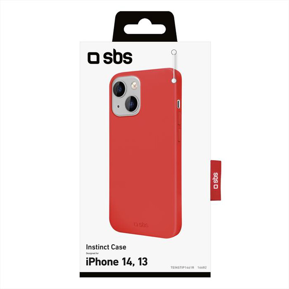 "SBS - Cover Instinct TEINSTIP1461R per iPhone 14-Rosso"