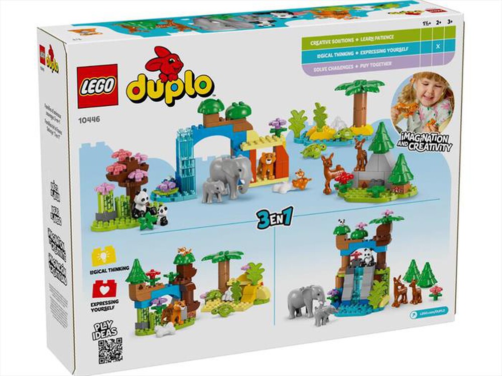 "LEGO - DUPLO Famiglie di animali 3 in 1 - 10446-Multicolore"