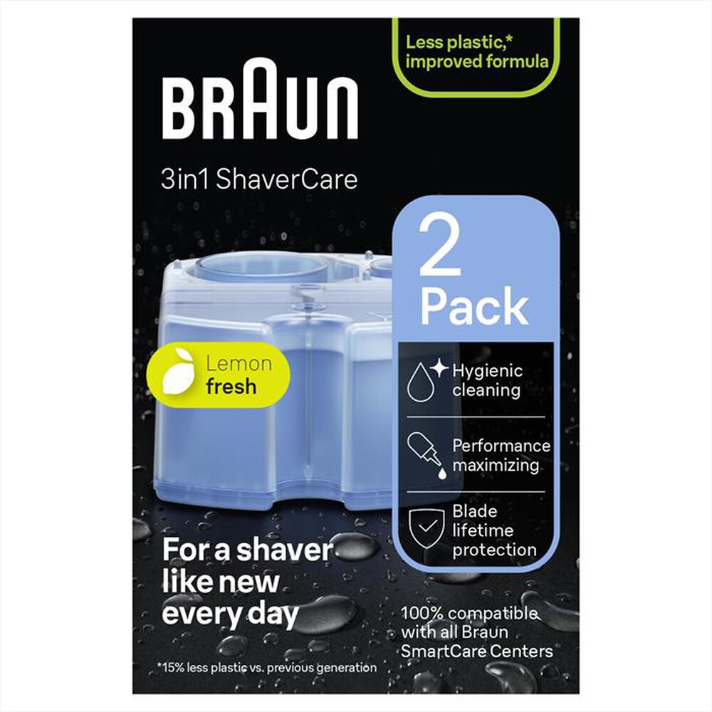 "BRAUN - SHAVERCARE CARTUCCE DI RICARICA-Trasparente"