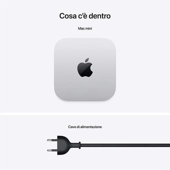 APPLE - Mac Mini M4 PRO Core 12 CPU 16 GPU 24GB 512GB SSD-Argento