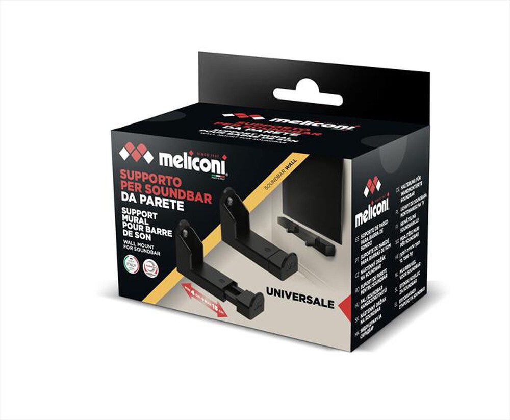 "MELICONI - SOUNDBAR WALL-Nero"