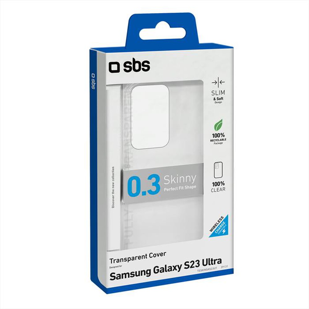 Immagine del prodotto SBS - Cover skinny TESKINSAS23UT per Samsung S23 Ultra-Trasparente