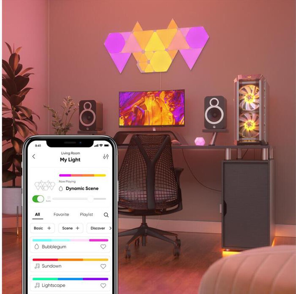 "NANOLEAF - SHAPES ADD-ON - 3 TRIANGOLI LUMINOSI-WHITE"