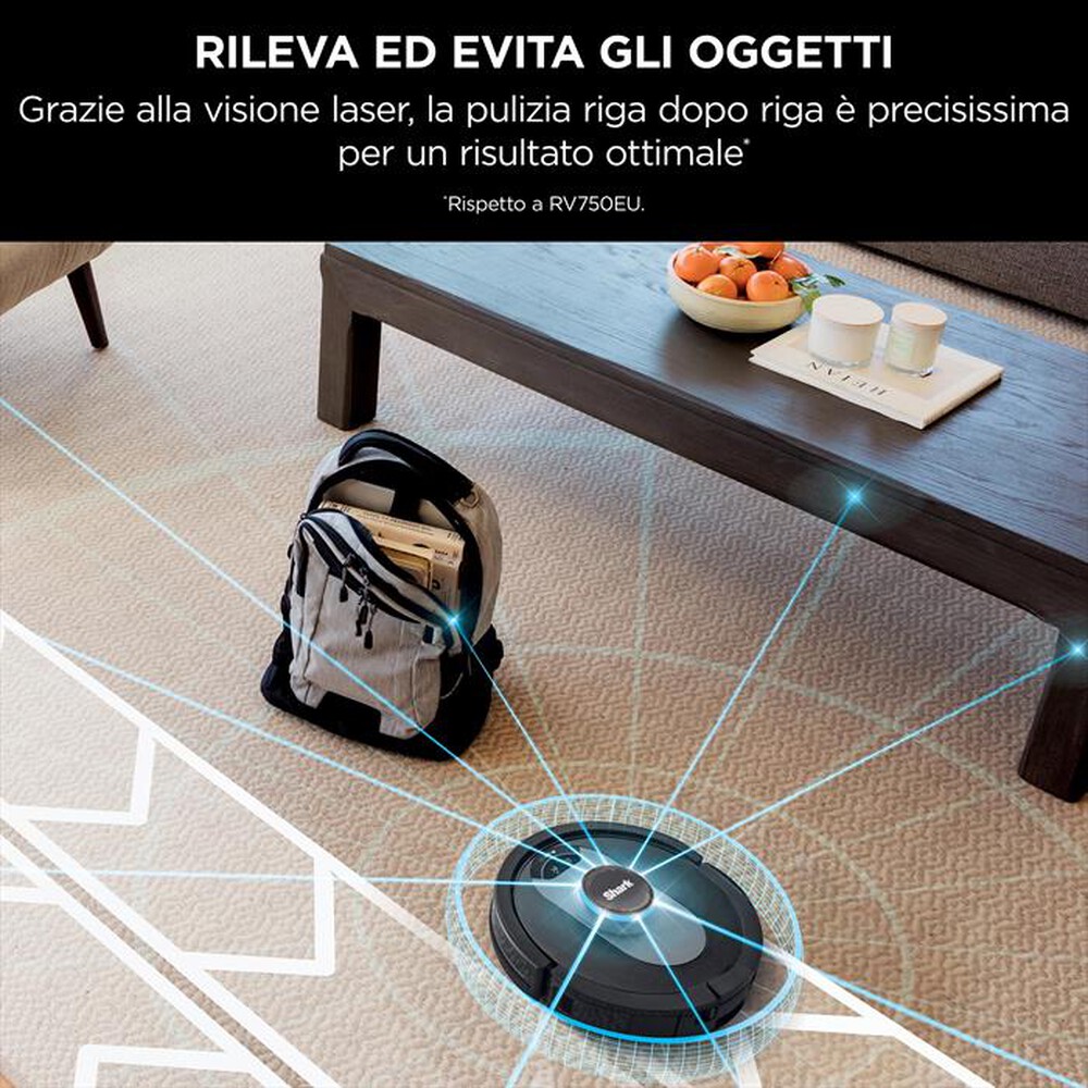 "SHARK - ROBOT ASPIRAPOLVERE SVUOTAMENTO AUTOMATICO RV2500S-Nero"