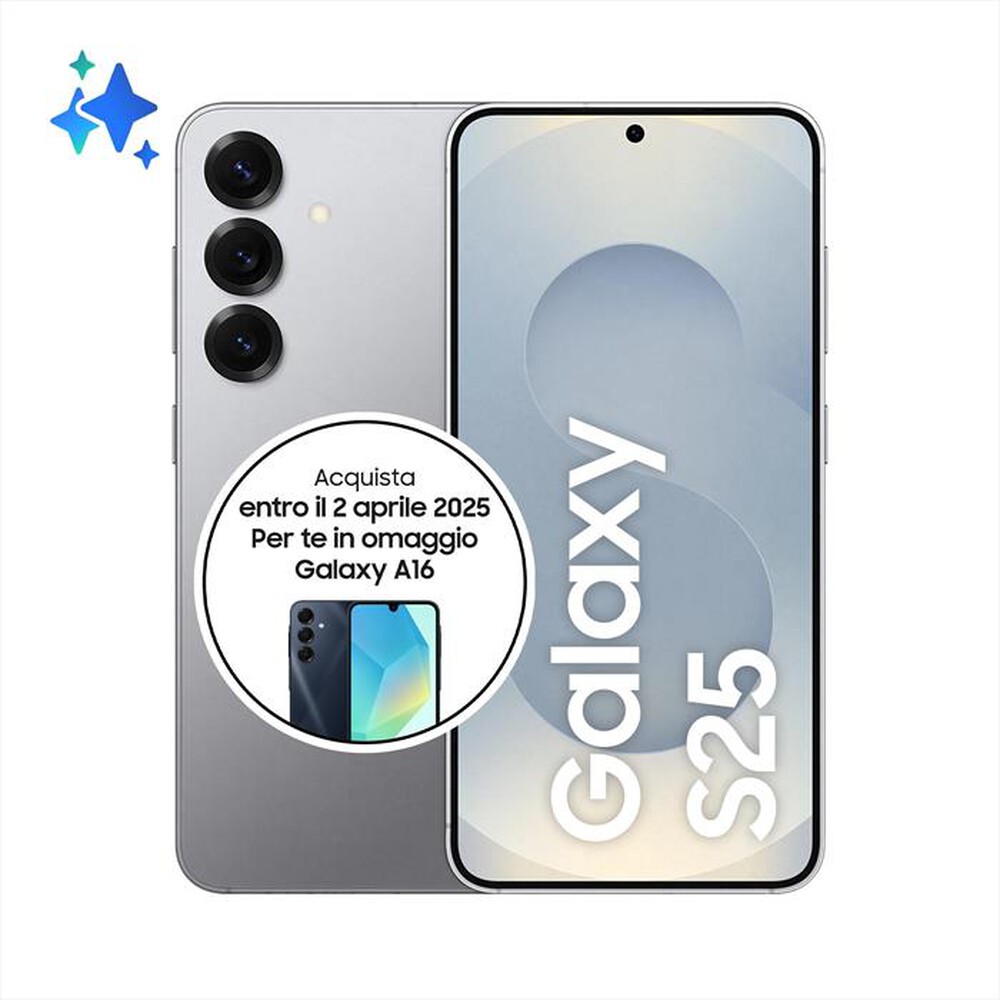 Immagine del prodotto SAMSUNG - Smartphone Galaxy S25 256GB-Silver Shadow