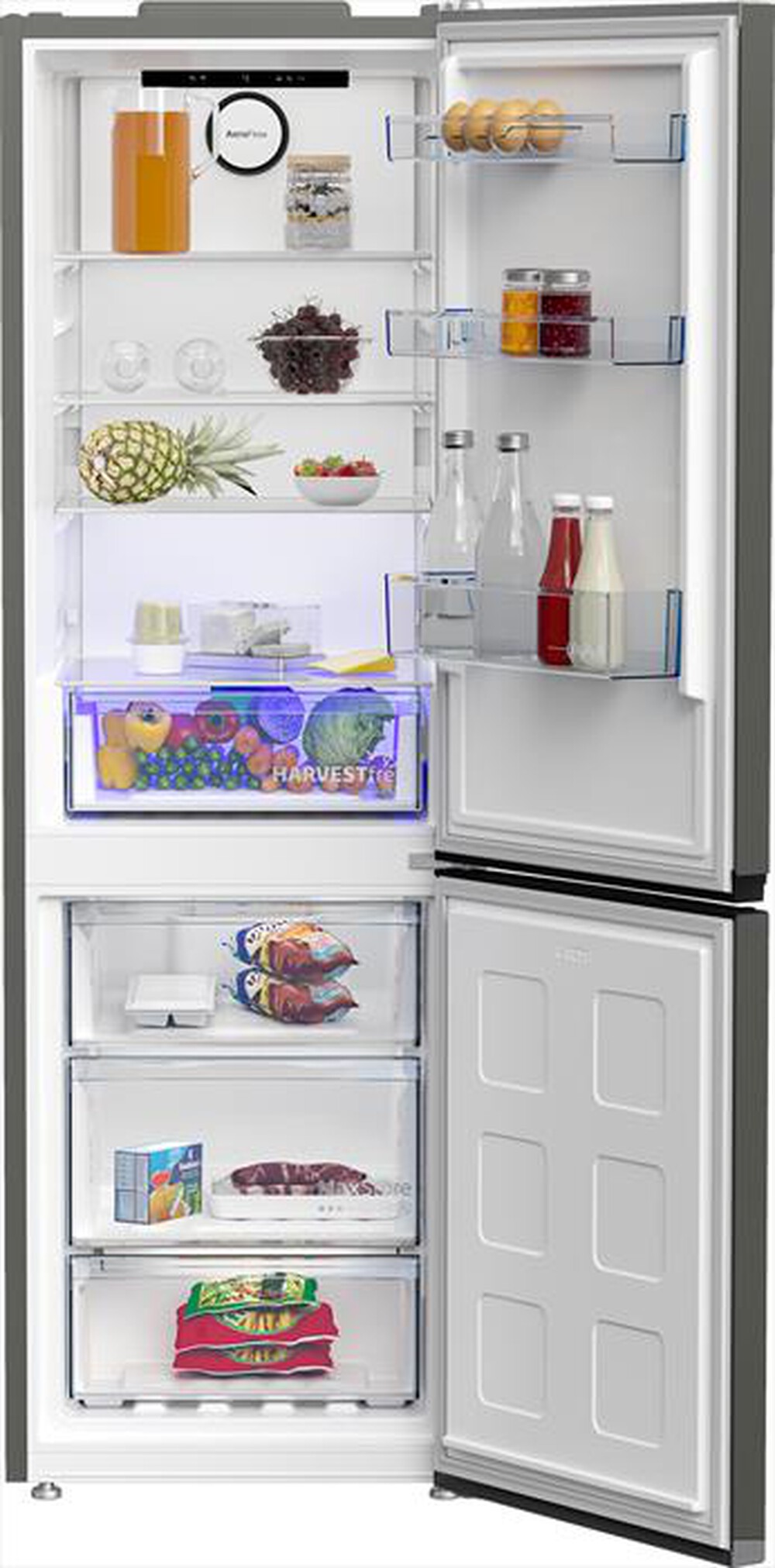 "BEKO - Frigorifero combinato B5RCNA365HG Classe D 316 lt-Metal Grey"