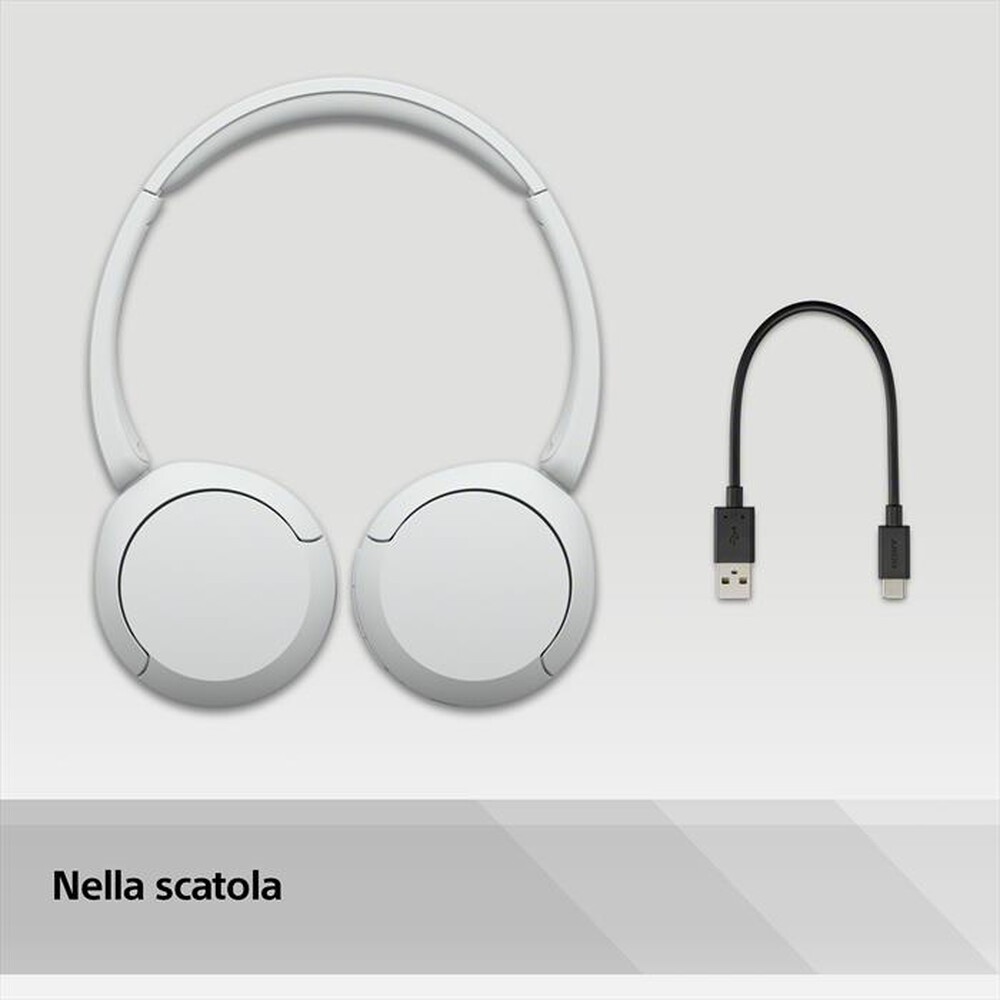 Immagine del prodotto SONY - Cuffie a padiglione chiuso WHCH520W.CE7-Bianco