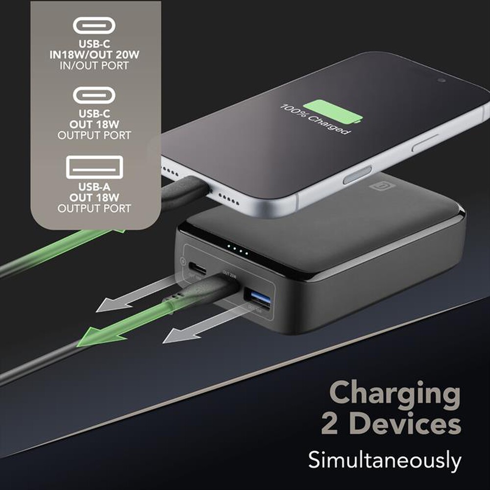 Immagine del prodotto CELLULARLINE - POWER BANK ESSENCE PROMO 20.000mAh PD fino a 20W-Nero