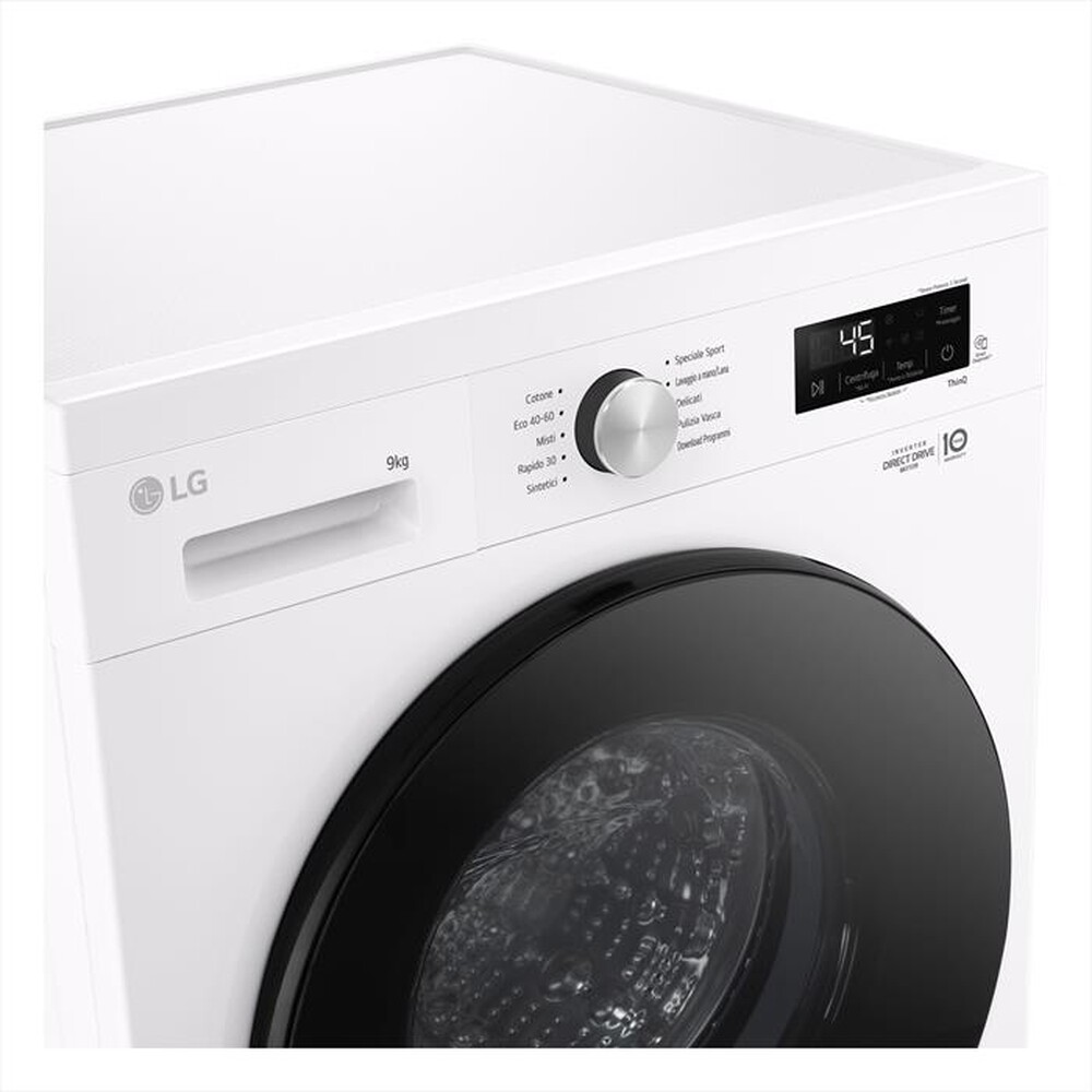 "LG - Lavatrice AI DD F4NX1009NWB SERIE X1 9kg Classe A-Essence White"