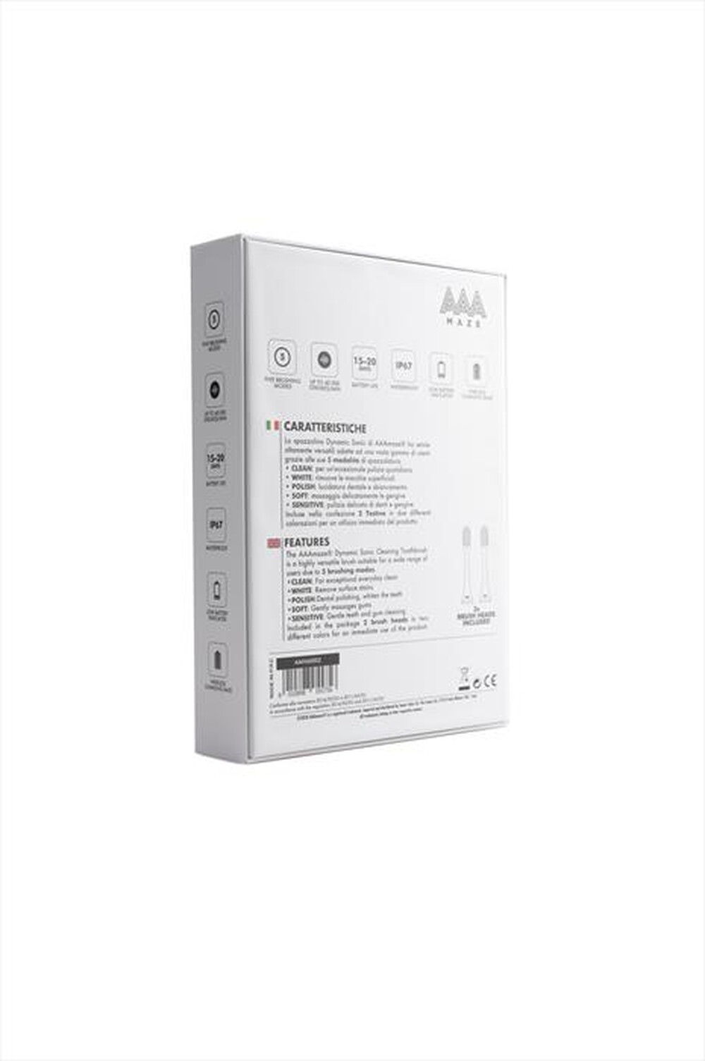 "AAAMAZE - SPAZZOLINO SONIC HA0002-Bianco"