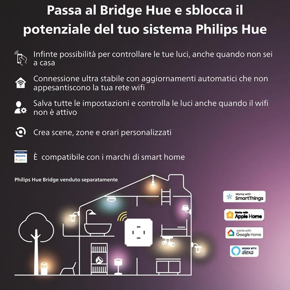 "PHILIPS - HUE FESTAVIA STRINGA LUCI COLOR 250LEDS 20M-Multicolore"