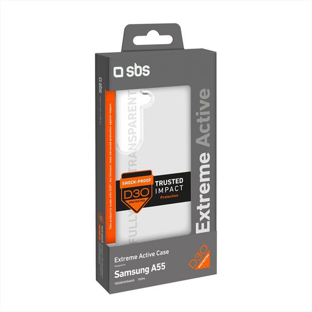 "SBS - Cover D3O TED3OCOVSAA55 per Samsung A55-Trasparente"