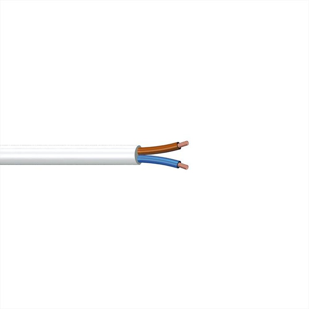 Immagine del prodotto POLYPOOL - Cavo bipolare H05VV-F 2 x 1 mm2 PP0358 10M-Bianco