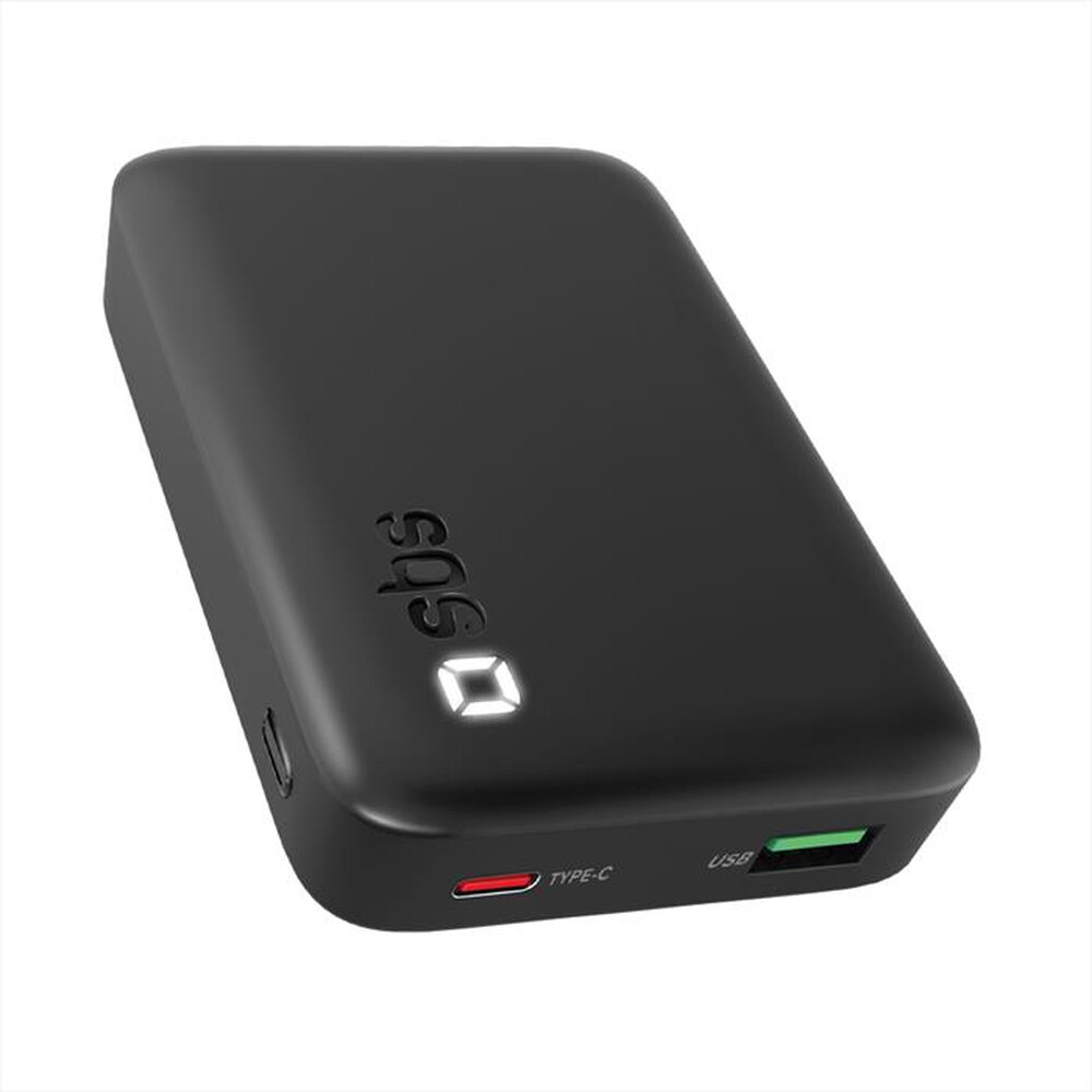 Immagine del prodotto SBS - Powerbank compatto 10000mAh PD 20W LED-Nero