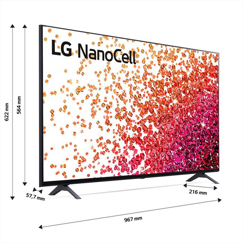 "LG - Smart TV NanoCell UHD 4K 43\" 43NANO756PR-Ashed Blue"