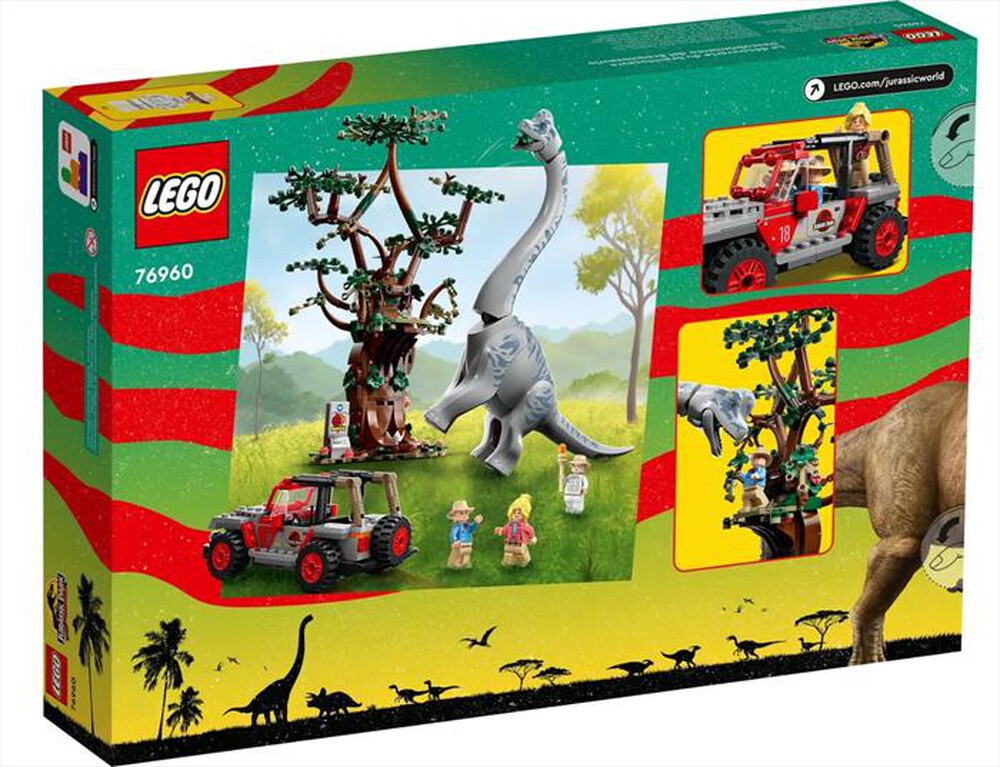 "LEGO - JURASSIC WORLD La scoperta del Brachiosauro -76960-Multicolore"