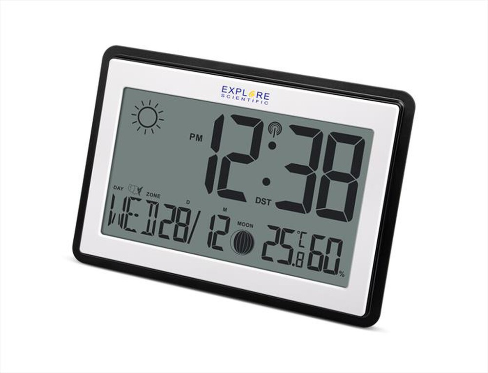 "EXPLORE SCIENTIFIC - RDC8002CM3000 OROLOGIO DA PARETE O DA TAVOLO-Black"