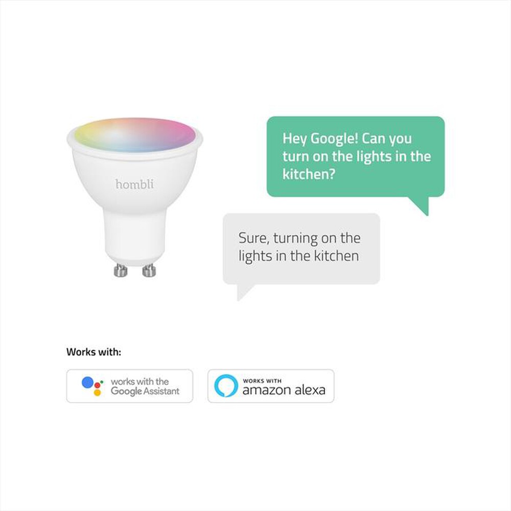 "HOMBLI - Smart Spot CCT/RGB 5 W 1+1 Free"