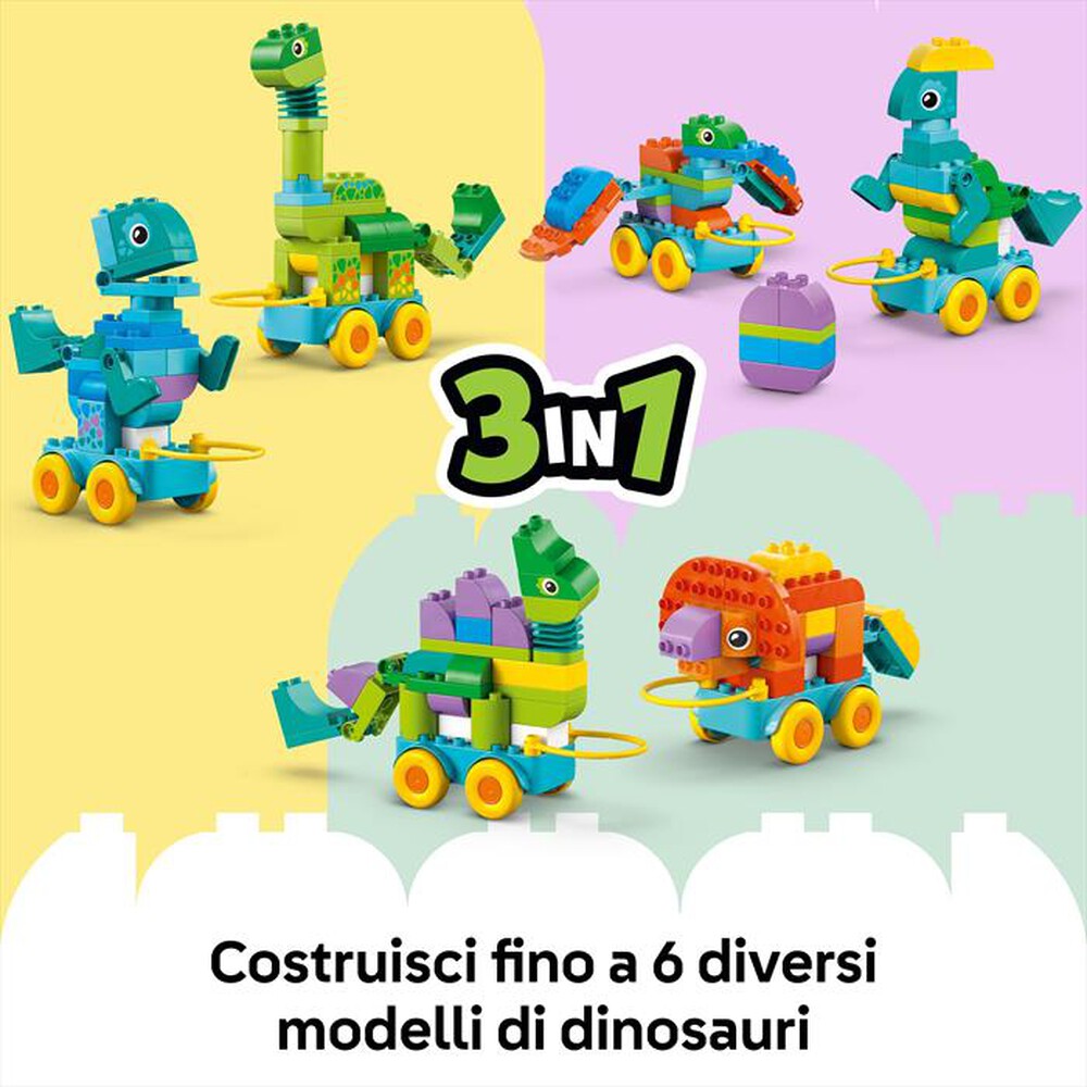 Immagine del prodotto LEGO - DUPLO Town Dinosauri su ruote 3 in 1 10451