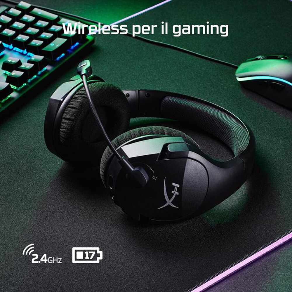 "HYPERX - Cuffie da gaming wireless CLOUD STINGER CORE-Nero"