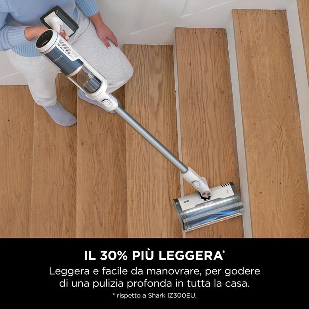 "SHARK - ASPIRAPOLVERE SENZA FILO FLOOR DETECT STICK-Bianco/Blu"