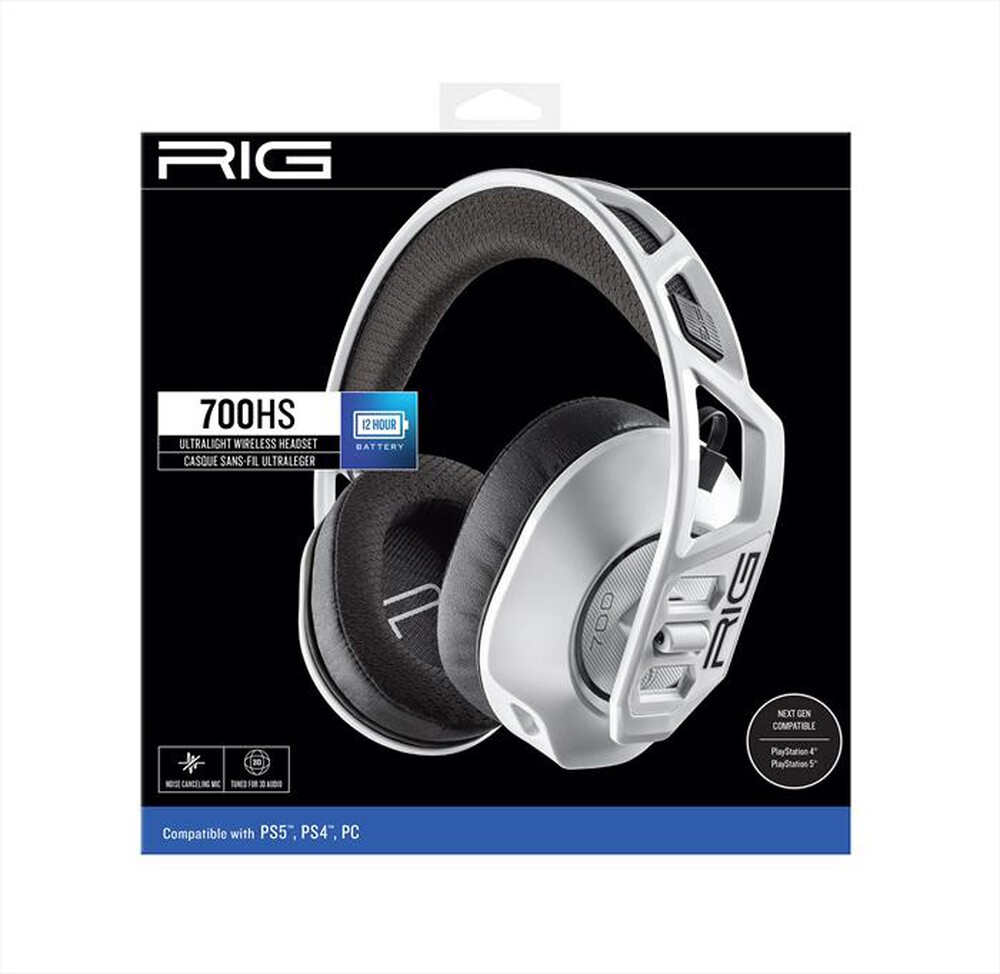 "NACON - Cuffie gaming RIG 700 HS PS4/PC-BIANCO"