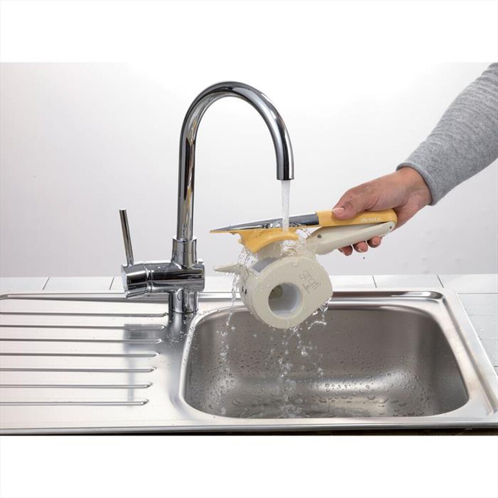 "ARIETE - 0457 Gratì Waterproof Grattugia Elettrica-Sabbia, Bianco"