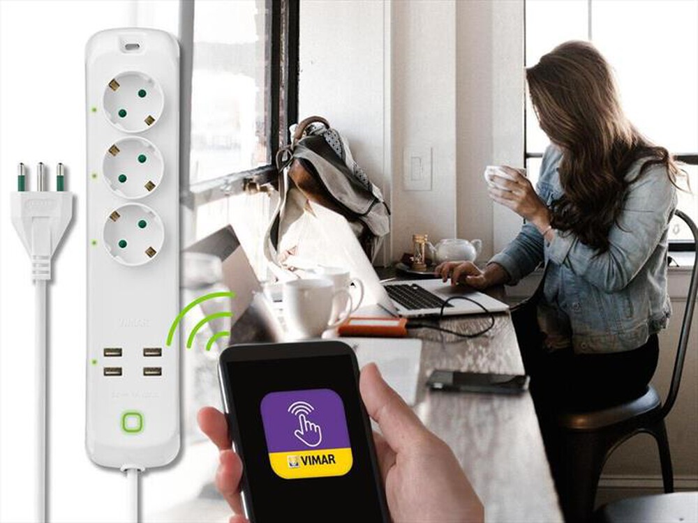 "VIMAR - MULTIPRESA WIFI-WHITE"
