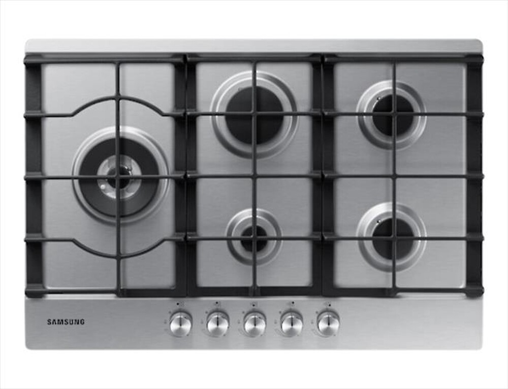 "SAMSUNG - Piano cottura a gas NA75J3030AS 5 fuochi 75cm-Acciaio"