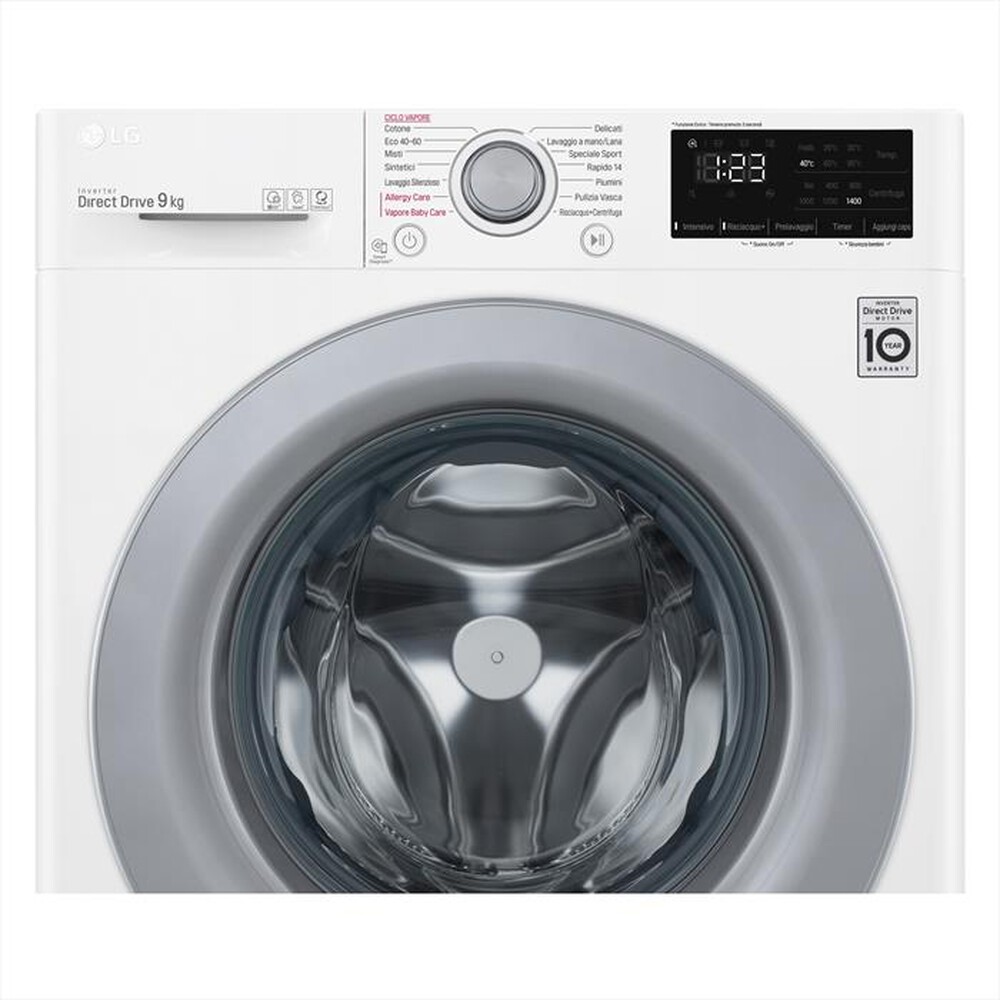 "LG - Lavatrice F4WV309S4E 9 Kg Classe B-Bianco"