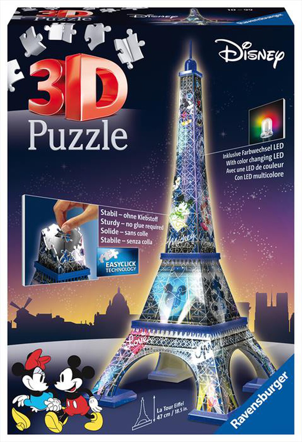 "RAVENSBURGER - RAVENSBURGER 3D PUZZLE NIGHT EDITION TOUR EIFFEL"