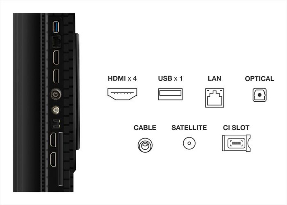 Immagine del prodotto TCL - Smart TV QLED UHD 4K 65" 65P89K-Metallico