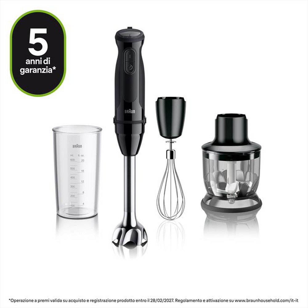 BRAUN - Minipimer MULTIQUICK 5 MQ50202M-NERO
