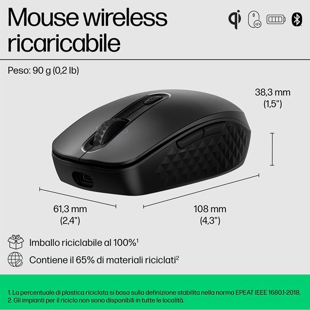 Immagine del prodotto HP - 690 MOUSE BLUETOOTH-Nero