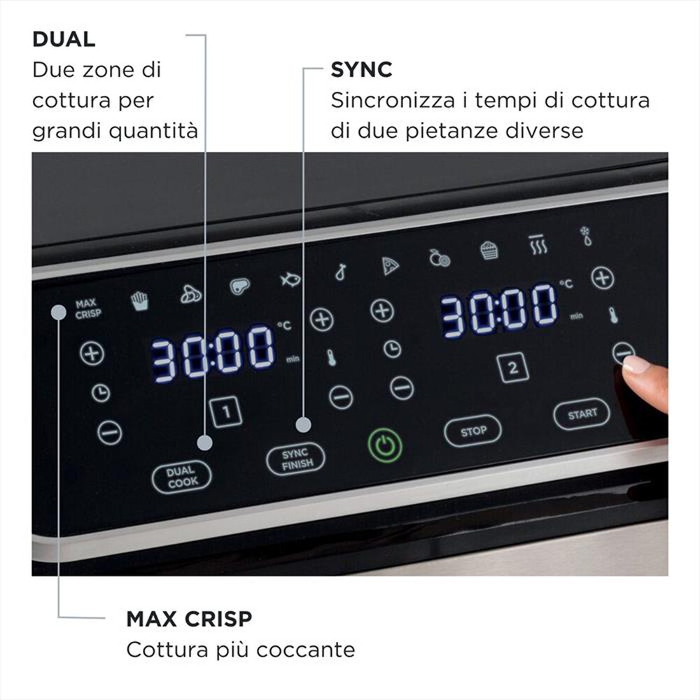 Immagine del prodotto ARIETE - Friggitrice ad aria 4625-Nero, Argento