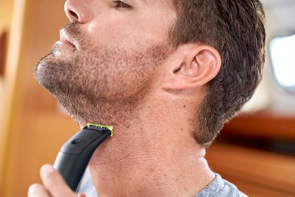 "PHILIPS - QP6510 OneBlade Pro-Nero e argento lama"