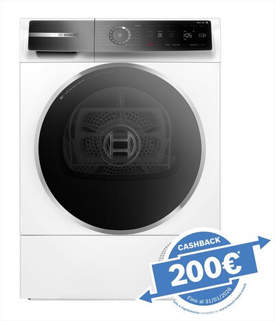BOSCH - Asciugatrice Serie 8 WQB246C0IT 9kg Classe C-Bianco