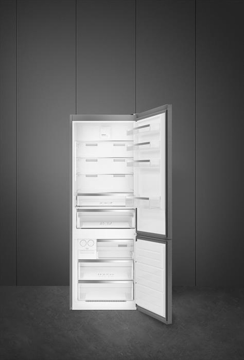 "SMEG - Frigorifero combinato FC48XNE Classe E 481 lt-Inox"