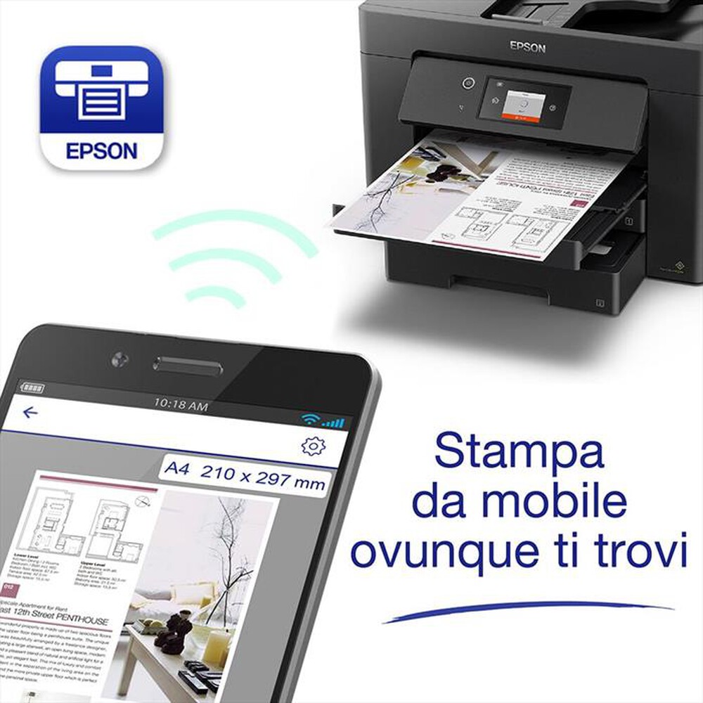"EPSON - WORKFORCE WF-7835DTWF-Nero"
