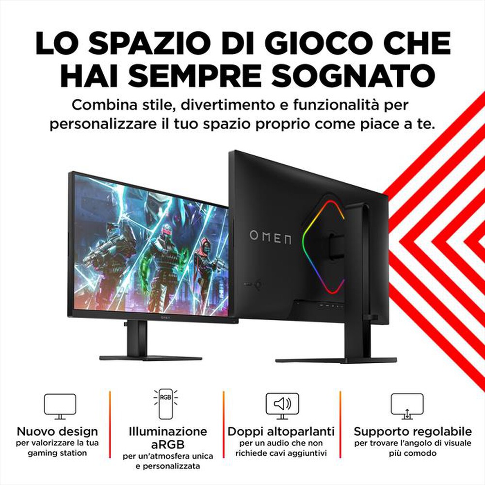 Immagine del prodotto HP - Monitor LED 27" OMEN 27QS-Shadow Black