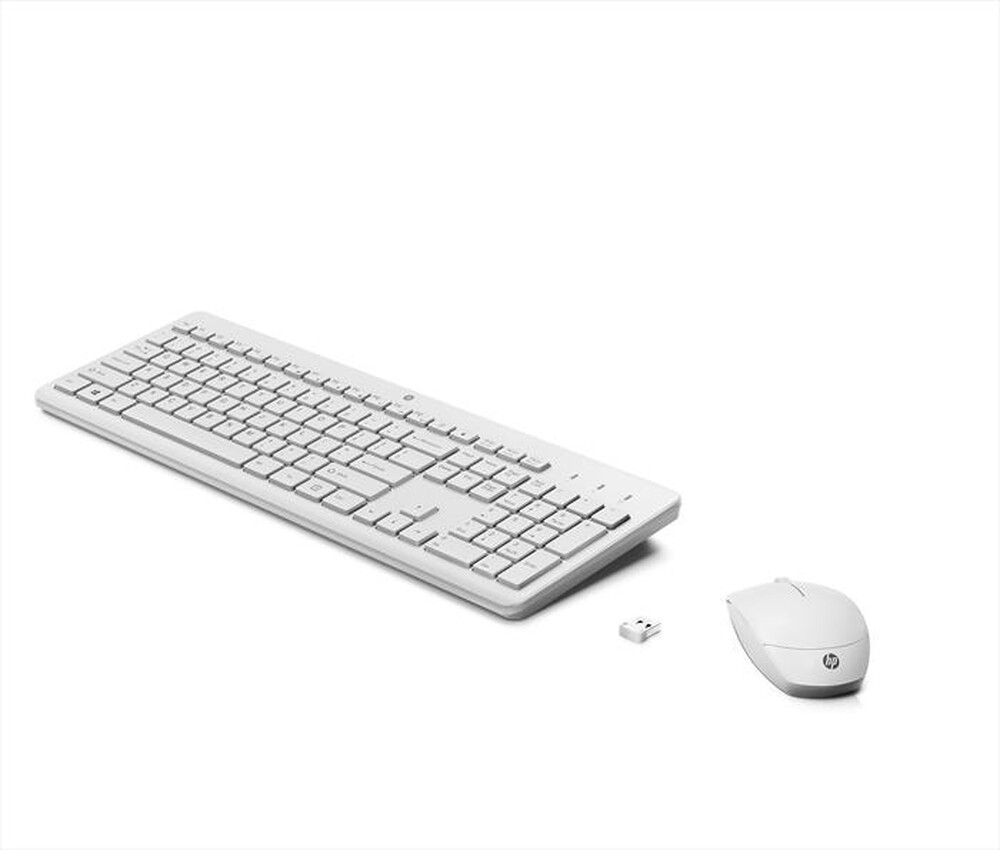 "HP - TASTIERA E MOUSE WIRELESS 230-Bianco"