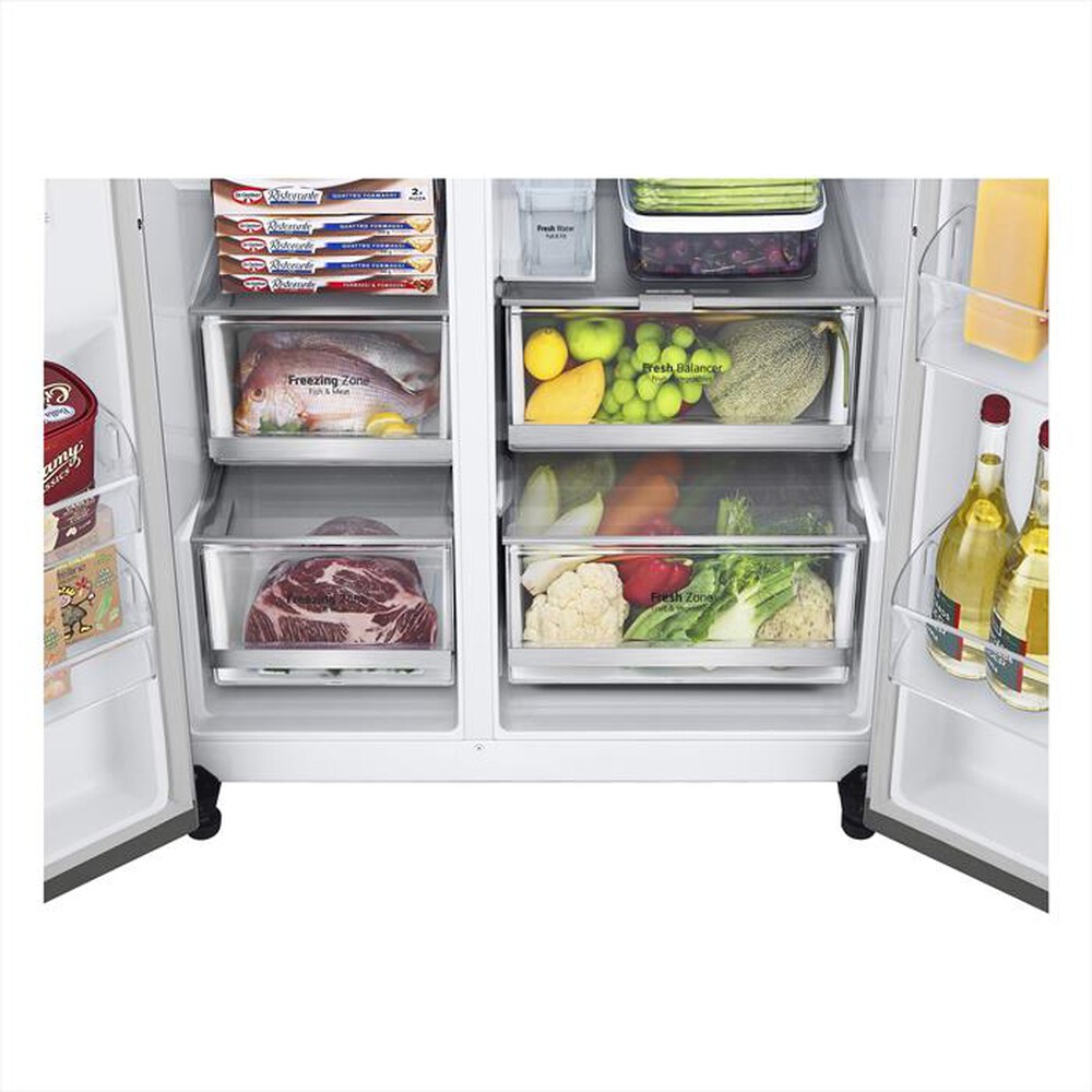 Immagine del prodotto LG - Frigorifero side by side GSGV81PYLL Classe E-Silver