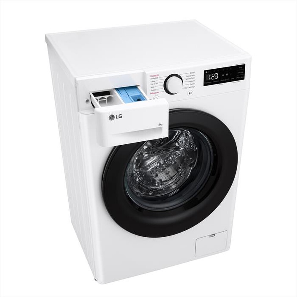 "LG - Lavatrice AI DD R3 F2R3S08NSWB 8kg Classe A-Bianco"