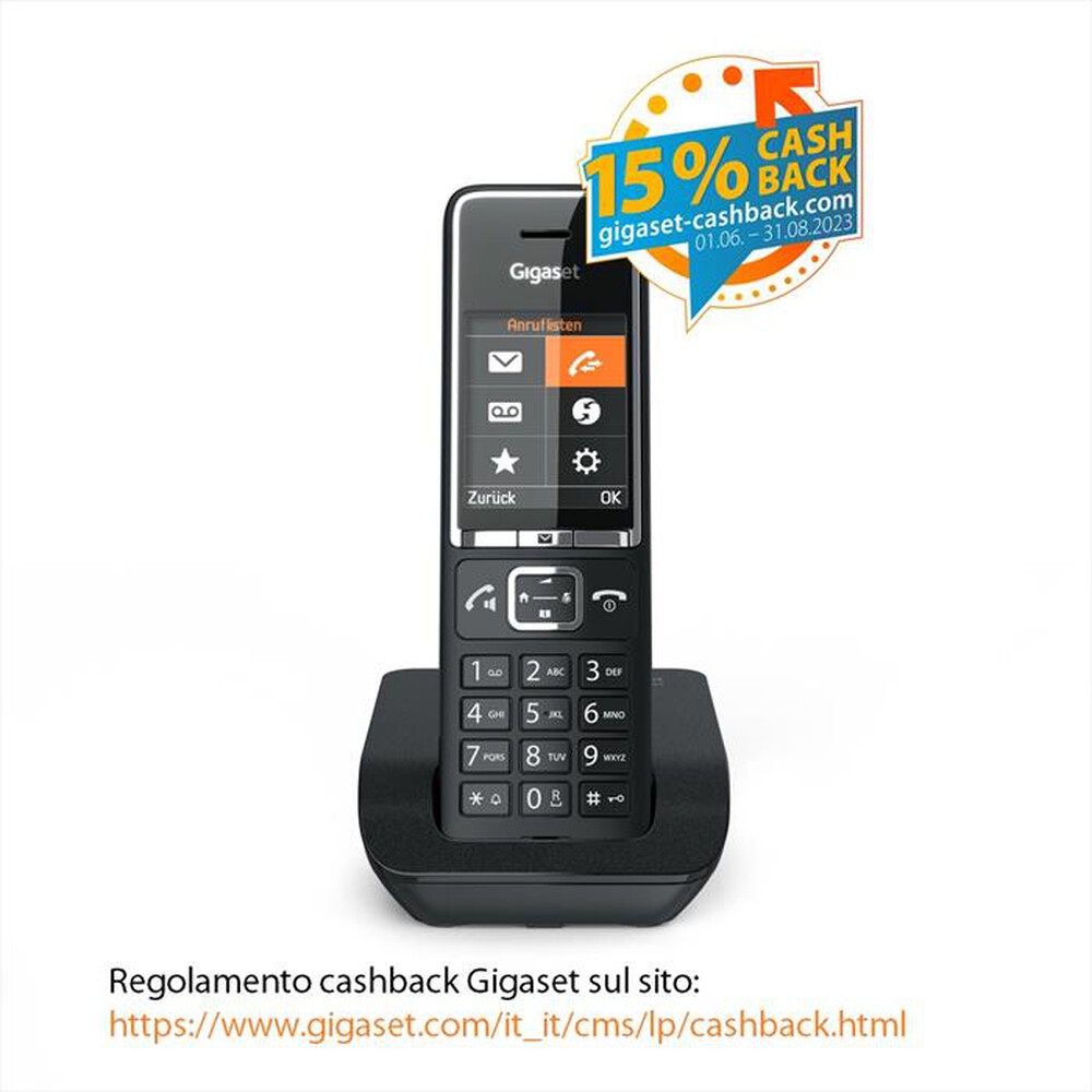 GIGASET - Cordless COMFORT550BLACK-Nero