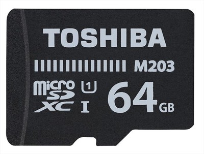 TOSHIBA - MicroSD 64GB 100MB/S U1 CL164-Nero