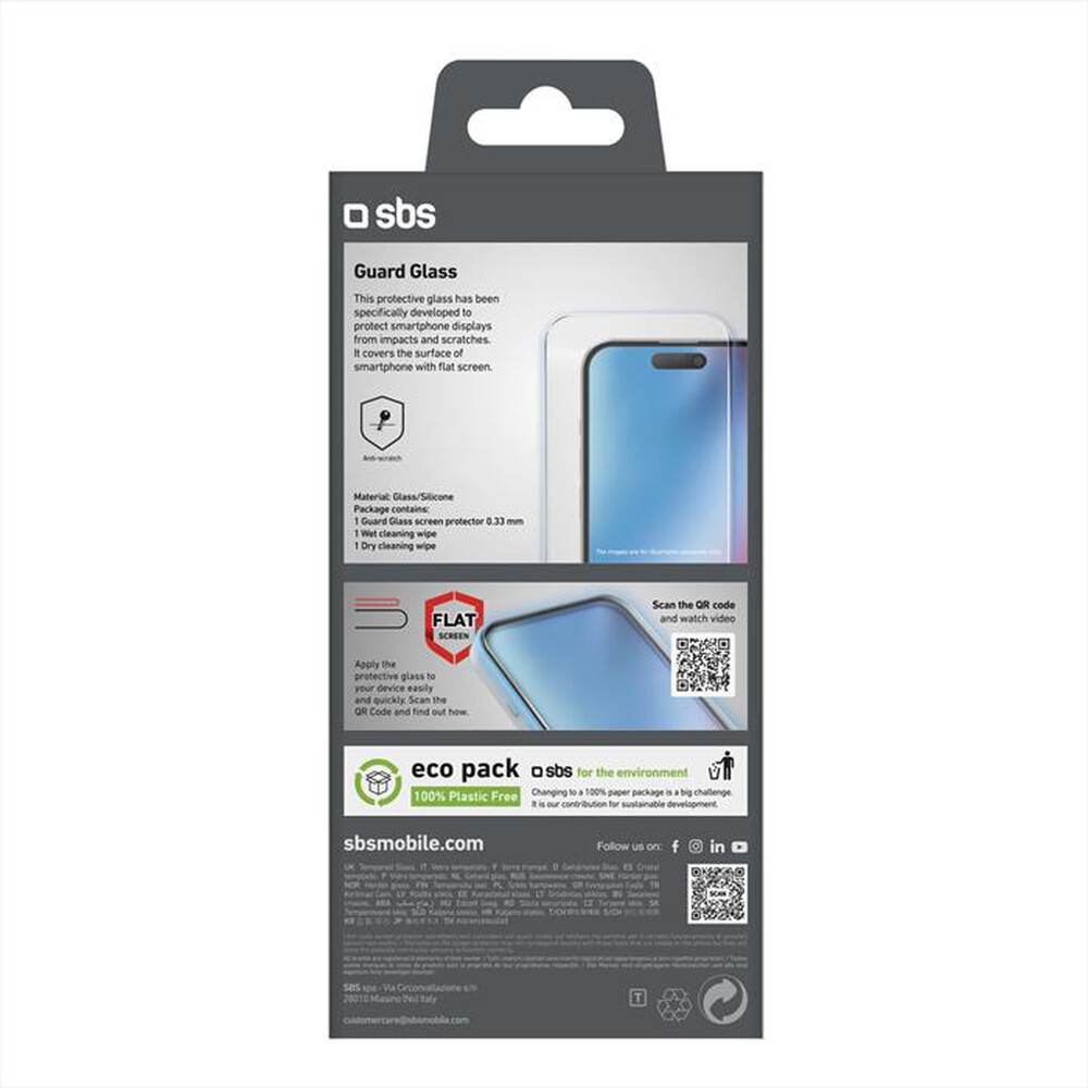 "SBS - Screenglass TESCRGLIP1661 iPhone 15"