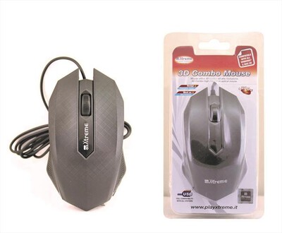 XTREME - 94578 - Mouse USB ottico 3D - NERO
