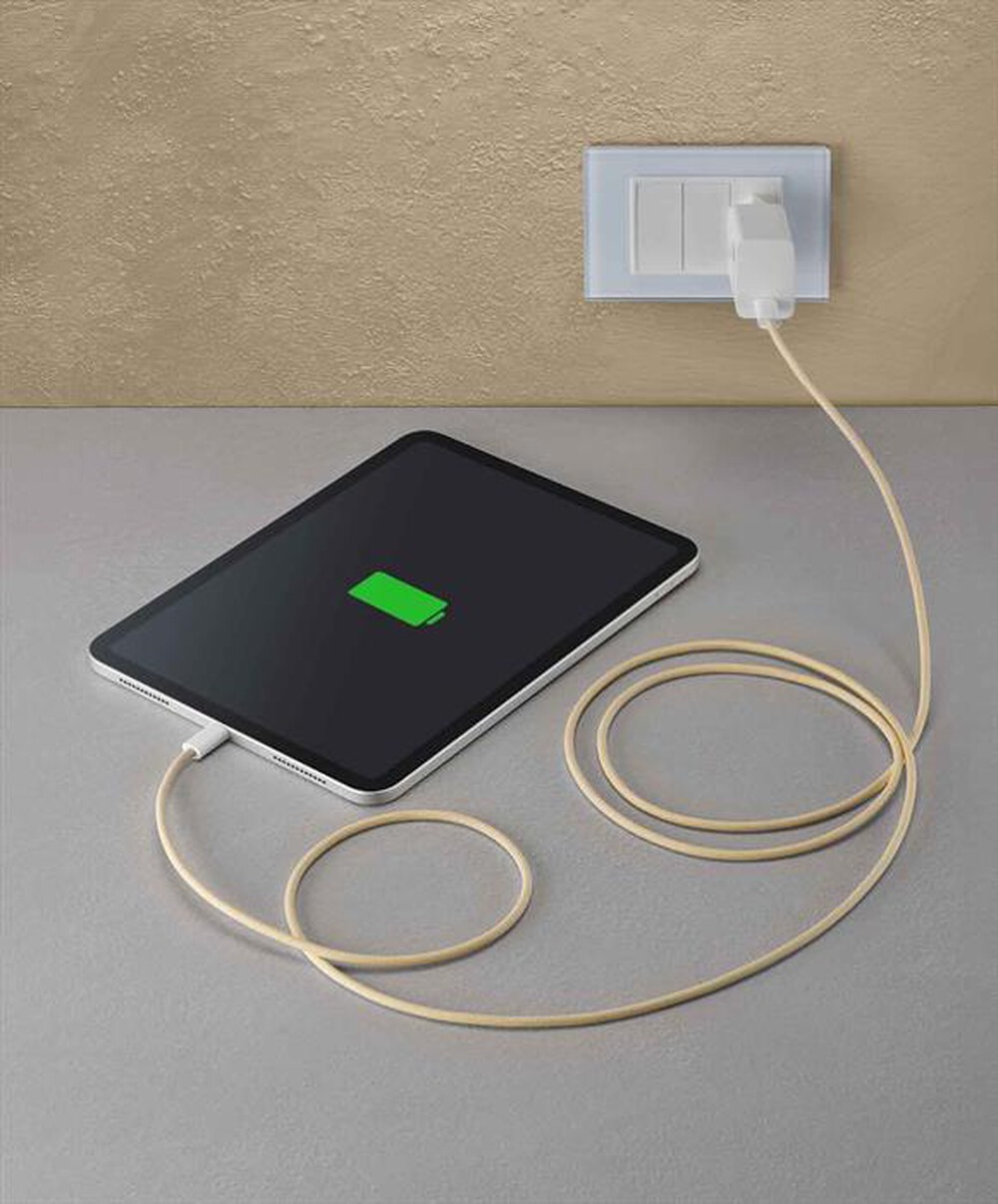 Immagine del prodotto CELLULARLINE - FLEXFORCE CAVO SILICONATO TELATO USB-C TO USB-C-Giallo